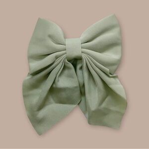 Elegant Green Hair Bow for Kids